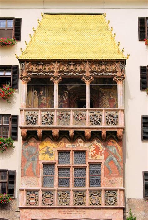 Innsbruck Golden Roof stock photo. Image of yellow, wall - 15721154