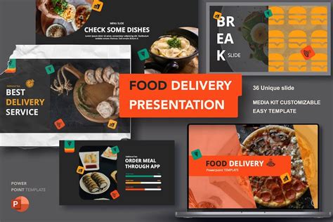 Food Delivery Powerpoint Template Incl. powerpoint & template - Envato ...