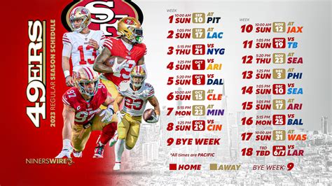 49ers 2023 schedule: Game dates, times and tickets - Yahoo Sports