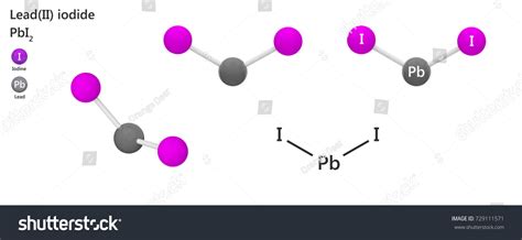 Leadii Iodide Lead Iodide Formula Pbi2 Stock Illustration 729111571 ...