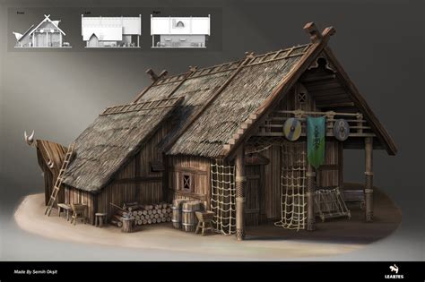 ArtStation - Viking House Concept, semih okşit | Viking house, Nordic ...