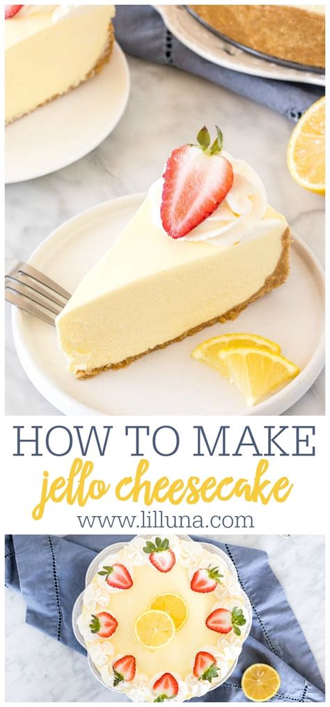 Easy Jello Cheesecake {No Bake!} | Lil' Luna