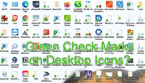 Green Check Mark on Desktop icons – How to Remove it? - Sysprobs