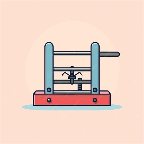 Premium Vector | A drawing of a boxing ring on a pink background