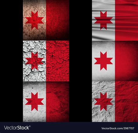 Flag of Udmurtia with old texture vector image | Texture vector, Vector ...