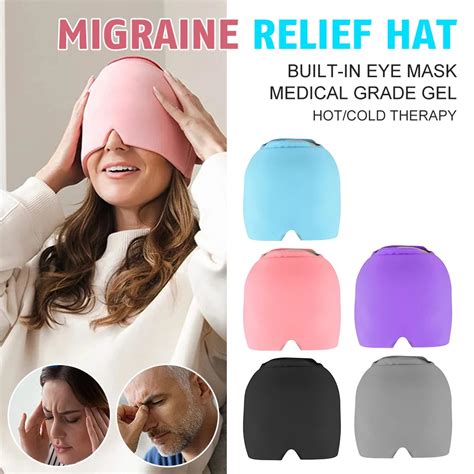 Gel-Hot-Cold-Therapy-Headache-Migraine-Relief-Cap-Ice-Cap-For-Relieve ...