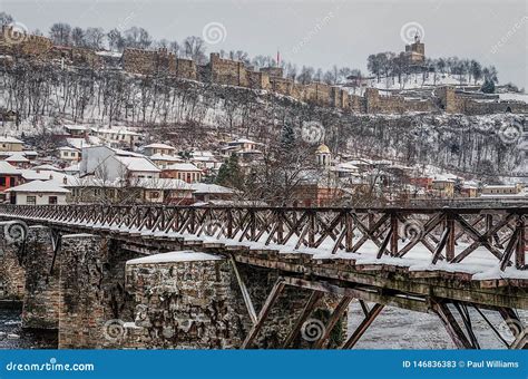 Veliko Tarnovo Tsaravets in Winter Stock Image - Image of tsaravets ...