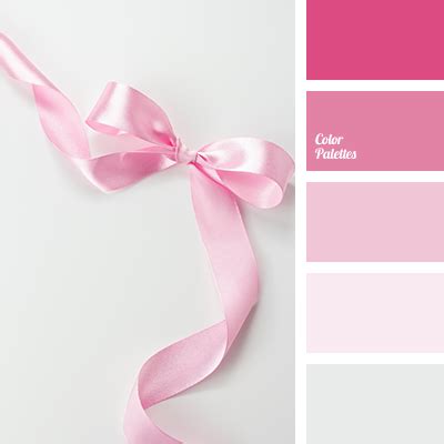 Pink and White Color Palette with Light Pink Ribbon