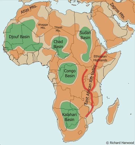 East African Rift Valley | Africa map, History geography, World geography