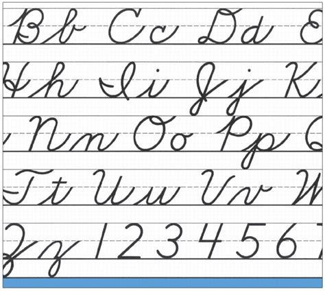 Cursive Uppercase Alphabet