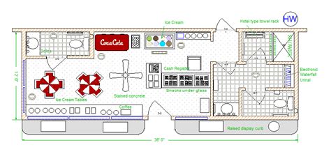 Ice Cream Shop Floor Plan - floorplans.click