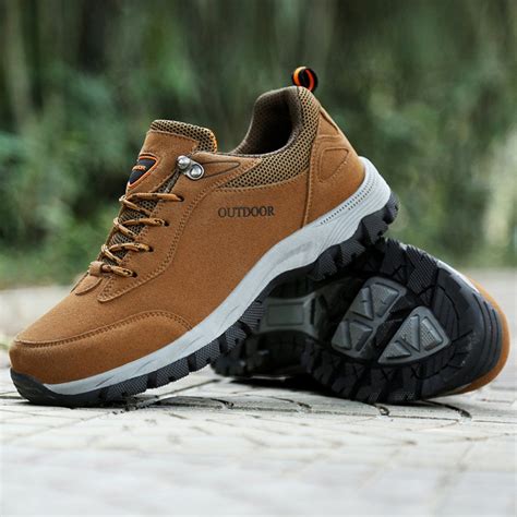 [41% OFF] 2020 Men Hiking Shoes Suede Leather Waterproof Outdoor ...