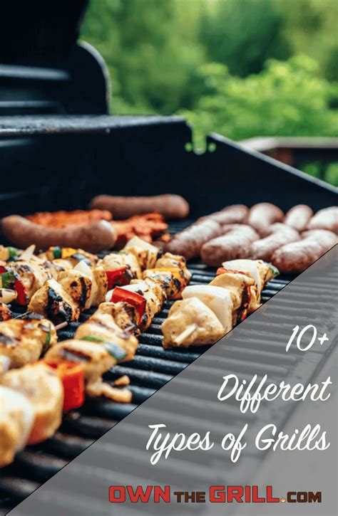 different types of grills with text overlay that reads, 10 different ...