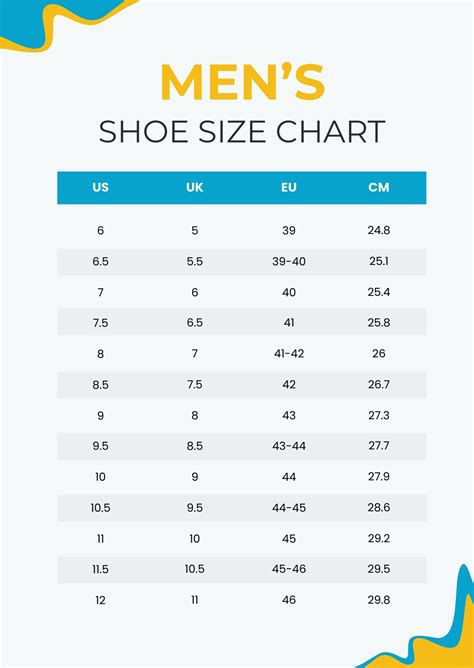 2023 Shoe Size Chart Fillable Printable Pdf Forms Handypdf: A Visual ...