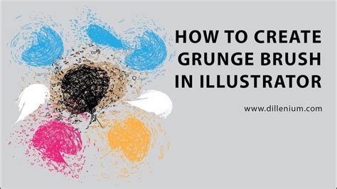 How to Create Grunge Brush in Illustrator - Vector Graphics Tutorial ...