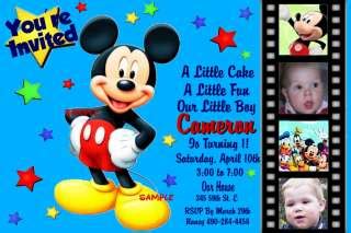 MICKEY MOUSE CLUBHOUSE Pool Party Birthday Invitations