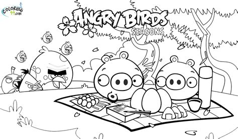 Angry Birds Season Coloring Pages | Team colors