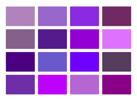 Shades Of Purple: +50 Purple Colors with Hex Codes