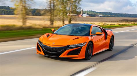 Download Supercar Orange Car Car Honda Vehicle Acura NSX 4k Ultra HD ...