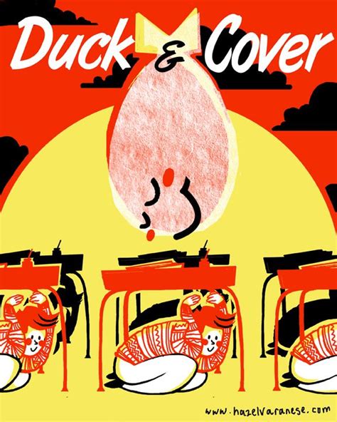 Duck and Cover | Hazel Varanese Illustration Paintball, Niko, Social ...