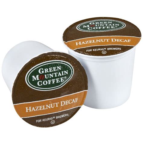 Green Mountain Coffee Hazelnut DECAF K-Cups for Keurig Brewers (Box of ...