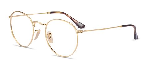 Ray-Ban RB3447V Round - Round Gold Frame Eyeglasses | Eyebuydirect Canada