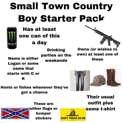 Small Town Country Boy Starter Pack : starterpacks