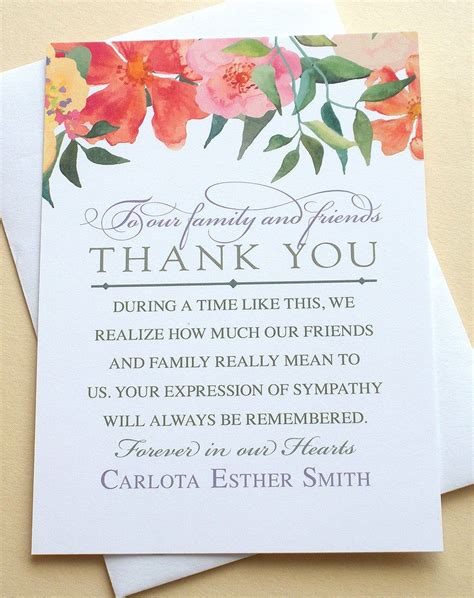 Thank You Sympathy Cards Messages | Images and Photos finder