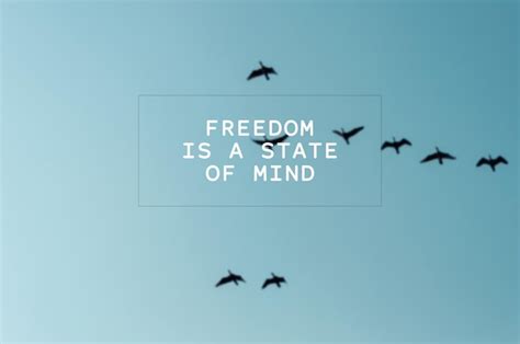 Premium Photo | Inspirational quotes Freedom is a state of mind Blurry ...