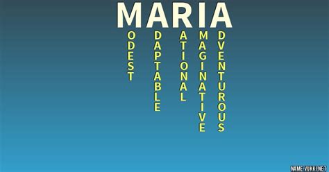 The meaning of maria - Name meanings