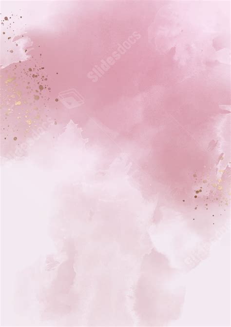 Aesthetic Pink Halo Design In Watercolor Style Page Border Background ...