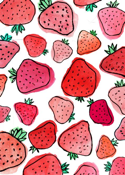 Cute Strawberry Wallpapers - Wallpaper Cave