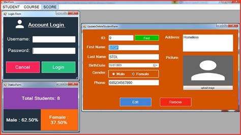C# Student Information System Project Source Code - YouTube