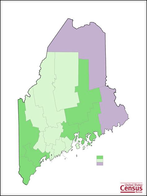 Maine County Population Change Map Free Download