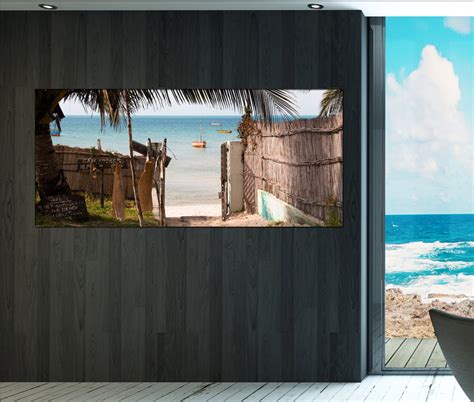 beach house nature wall art print prints on by CanvasConquest