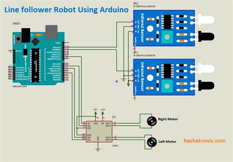 Line Follower Robot Circuit Diagram Without Microcontroller