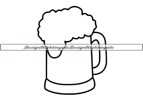 Beer Outline SVG Beer Mug SVG Beer SVG Beer Mug Clipart - Etsy UK