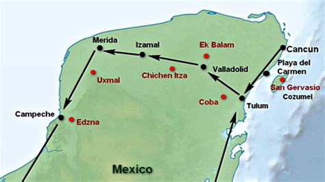 Yucatán Peninsula and Riviera Maya - Getting Around - Visit All Famous ...