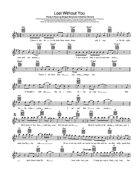 Delta Goodrem "Lost Without You" Sheet Music | Download PDF Score 111585