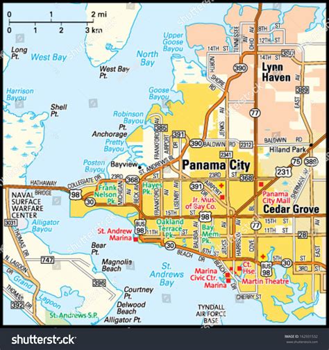 Panama City Florida Map From Springbreakfunplace 6 - Ameliabd - Panama ...