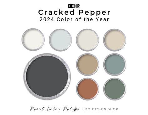 2024 Color of the Year Cracked Pepper Behr Palette Whole Home Paint ...