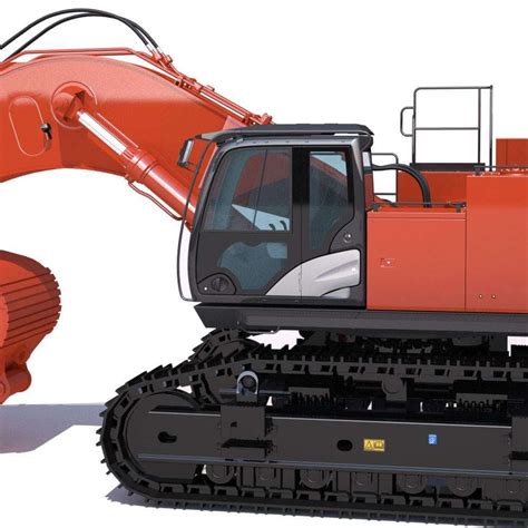 Hitachi Zaxis ZX870 Excavator - 3D Model by ArqArt