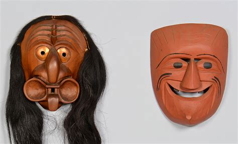 Lot 809: 2 Native American Carved False Face Masks | Case Auctions