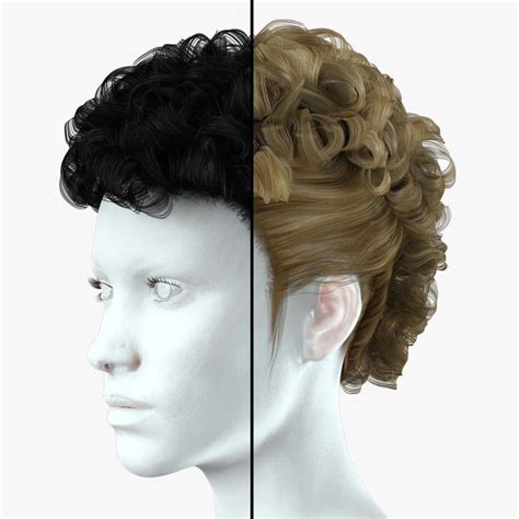 3D model Realistic Female hair modern - TurboSquid 2030096