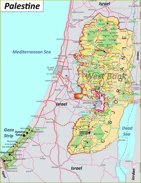 Map Of Palestine Area | Images and Photos finder