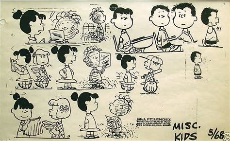 Bill Melendez Peanuts Model Sheets - Pigpen, Violet, Patty & Shermy ...