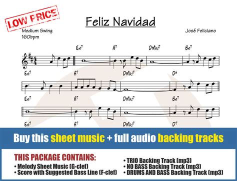 Feliz Navidad DRUM AND BASS Backing Track Jazz Christmas - 160bpm