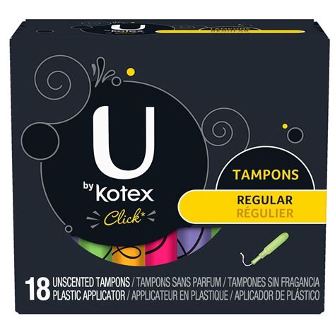 U by Kotex Click Tampons - Regular - 18 ct - Walmart.com - Walmart.com