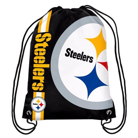 NFL Football Team Logo Stripe Drawstring Backpack Gym Back Pack Bag ...