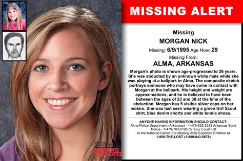 Arkansas - MORGAN NICK - Missing Kids | Looking for someone, Word find ...